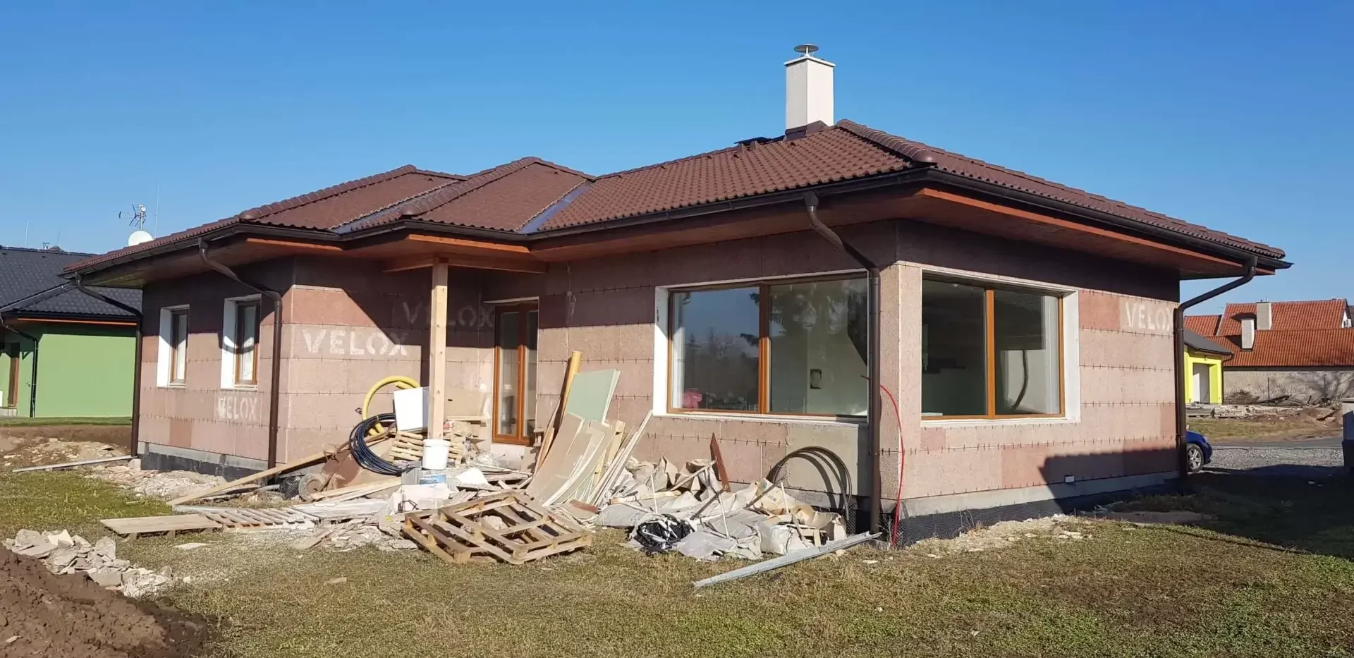 Hrubá stavba rodinného domu Aris