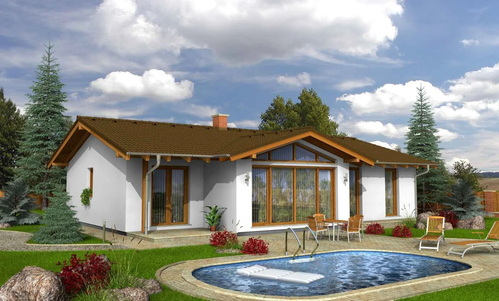 3D vizualizace typového domu LIME