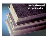 Prefabrikované stropní prvky VELOX naskládané na sobě