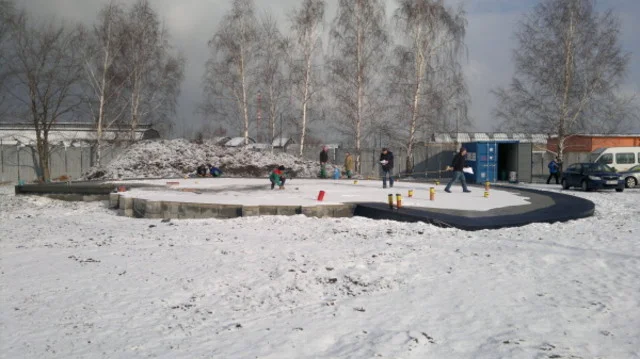 25. ledna 2012 převzetí staveniště