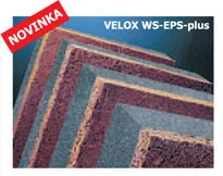 Vrstvená deska VELOX WS-EPS-plus s polystyrenem, označená jako novinka